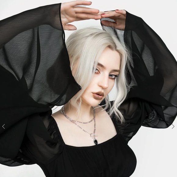 *NEW W/ TAGS* Disturbia: Bonnie Sheer Lace Up Mini Dress (Size US 8/UK 14) - Picture 7 of 10